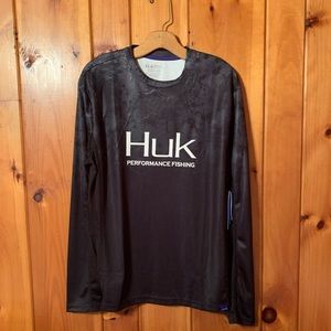 HUK ICON X CURRENT CAMO FADE Fishing Shirt